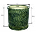  Горшок для цветов керамический с поддоном «Цилиндр №9» зелёный 78л