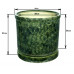  Горшок для цветов керамический с поддоном «Цилиндр №7» зелёный 40л