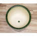  Горшок для цветов керамический с поддоном «Цилиндр №6» зелёный 31л