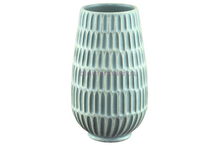 Ваза для цветов керамическая Ритм бирюза ваза конус h25см , 79-115