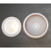 Горшок для цветов керамический с поддоном Мане бел/сер классик 15см 2-18  45-018