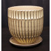 Горшок для цветов керамический с поддоном Ритм белый овал d15h16см (2-14)  80-114