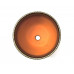 Горшок для цветов керамический с поддоном Бутон глянец мет.чер/зол 10см (ГЛ 11/0)