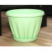 Горшок для цветов пластиковый с поддоном Знатный 6,7л (зеленый)