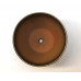Горшок для цветов керамический с поддоном Бутон Глянец мет.чер/зол 18см (ГЛ 11/3)