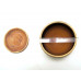 Горшок для цветов керамический с поддоном Модерн классика бежевый 15см (2-01)  33-001