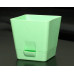 Горшок для цветов пластиковый с поддоном «Le parterre» 1,0л (зеленый)