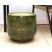 Горшок для цветов керамический с поддоном «Тюльпан №2» зелёный 26л
